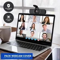 Couverture de confidentialité pour Webcam pour ordinateurs portables, obturateur de caméra Usb, capuchon d'objectif universel anti-poussière avec adhésif fort pour ordinateur Macbook PC 6