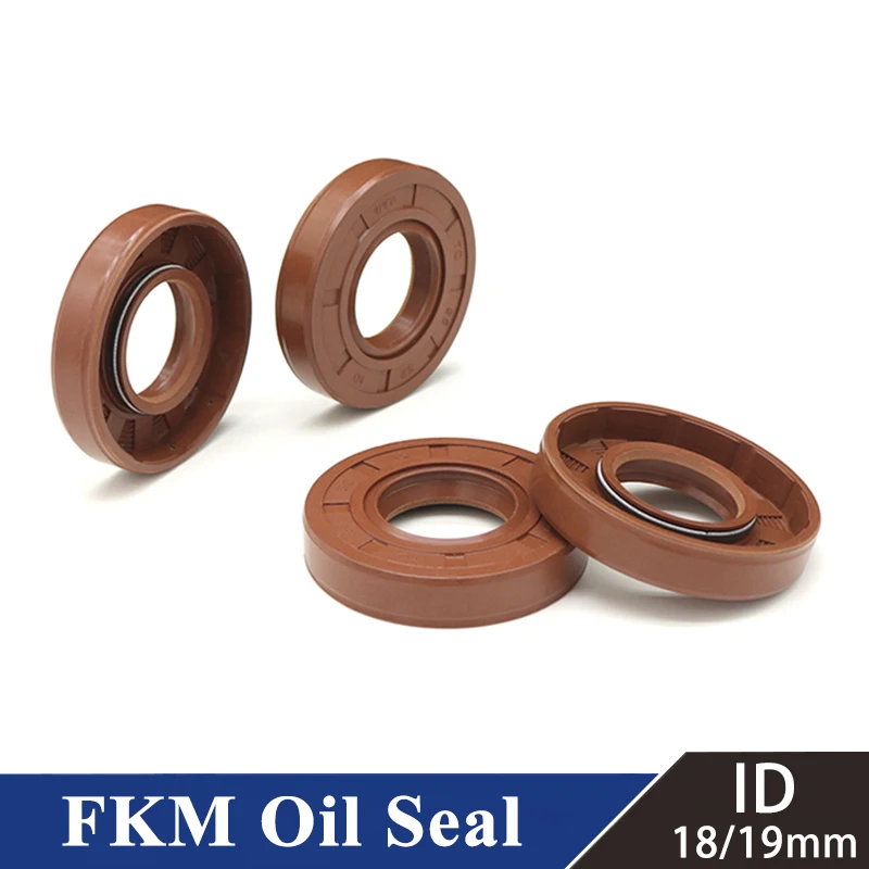 ID 18/19mm FKM 오일 씰 TC-18/19*28/30/32/35/40/47*5/7/8/10 FKM 더블 립 오일 씰