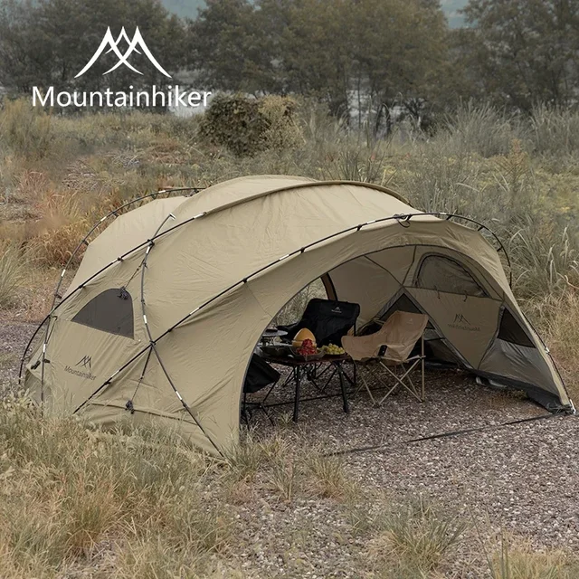 Mountainhiker Winter Spring 210D Oxford Rainproof Hemisphere Dome Tent Tunnel Leisure Sun Shelter Camping Semicircle Dome Tent 1