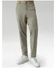 Men Thin Quick-drying Classic Four-sided Springing Casual Sweatpants With Hidden Zipper Pockets Solid Color For Men Pants 4