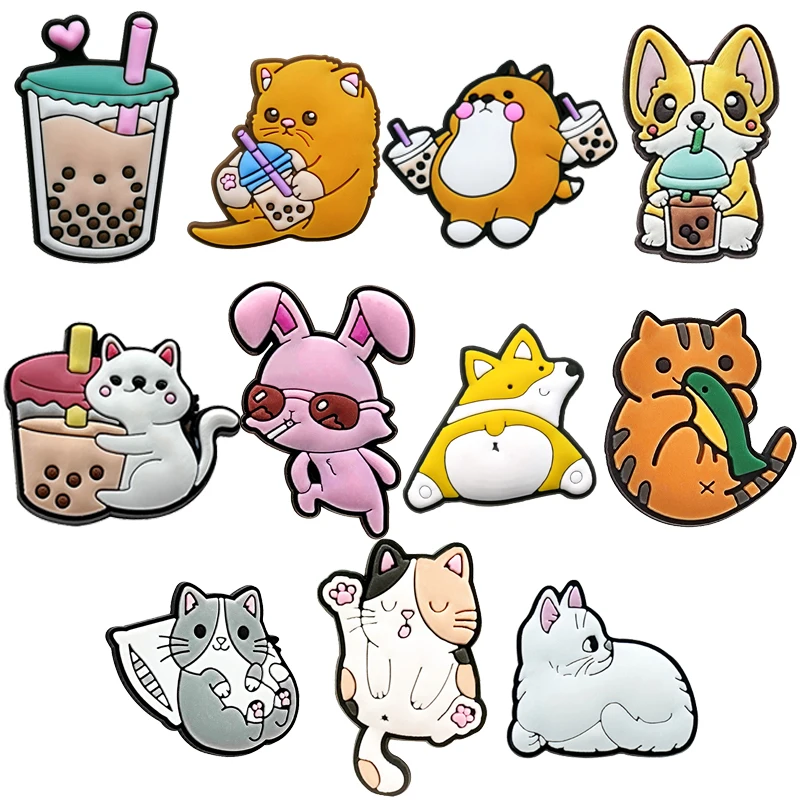 Boba Pets / Corgi / Cat / Koala Croc Charms 