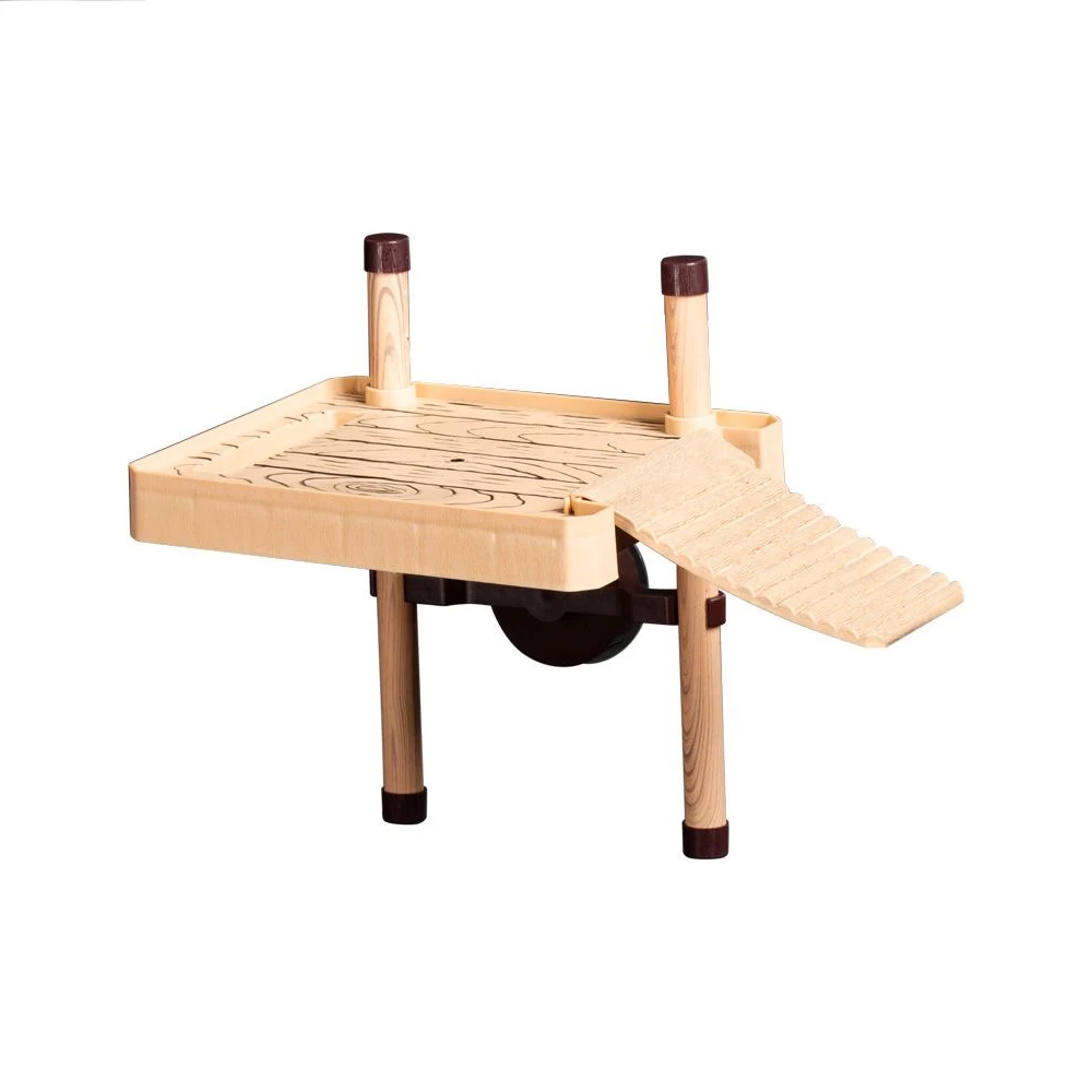 Turtle feeding platform, Suspended basking platform for mixed breeding in fish tank, Climbing platform, Floating island