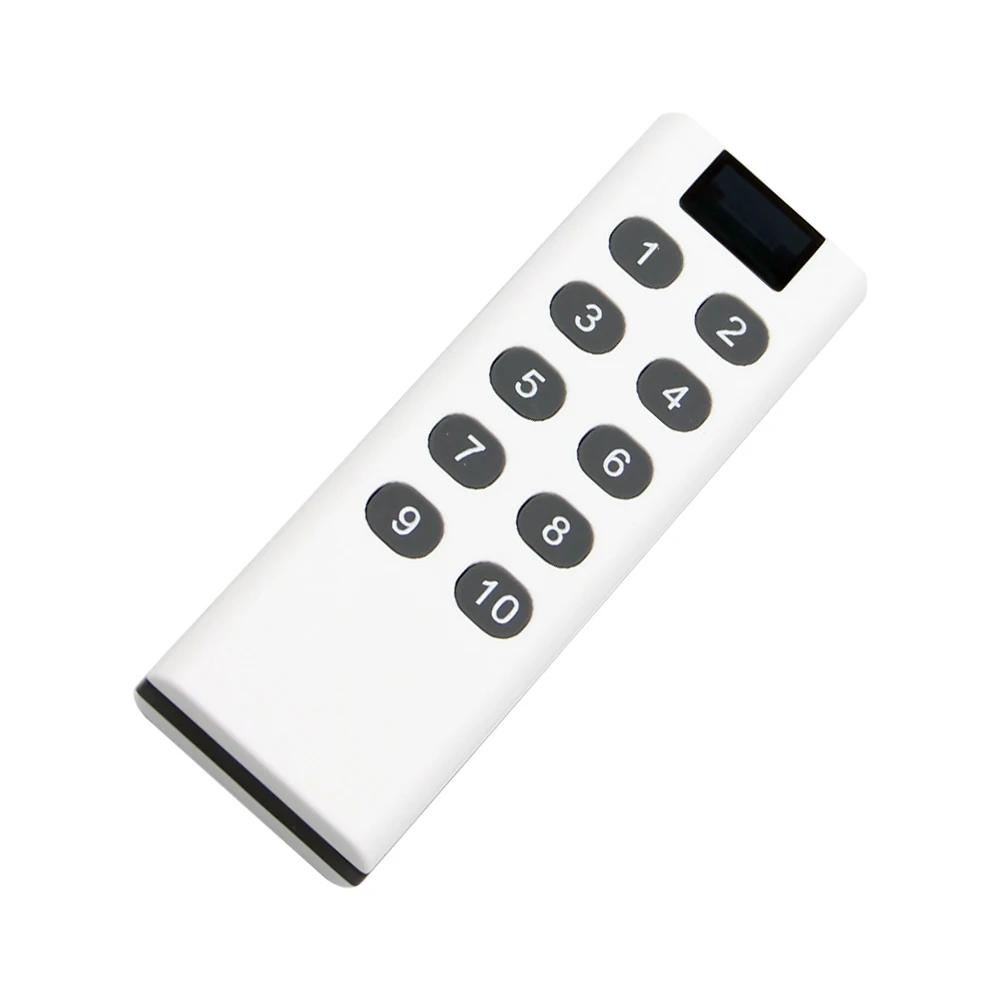 433MHz 범용 무선 학습 코드 10 키가있는 장거리 무선 원격 제어 용 디지털 원격 제어 송신기