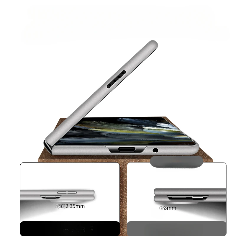 Metallic Paint Magnetic Frameless Hard PC Case - Protective Cover