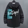 Black Camping Jacket Men Long Windbreak Coat Plus Size 10XL Fashion Casual Cargo Jacket Male Outerwear Big Size 10XL 2