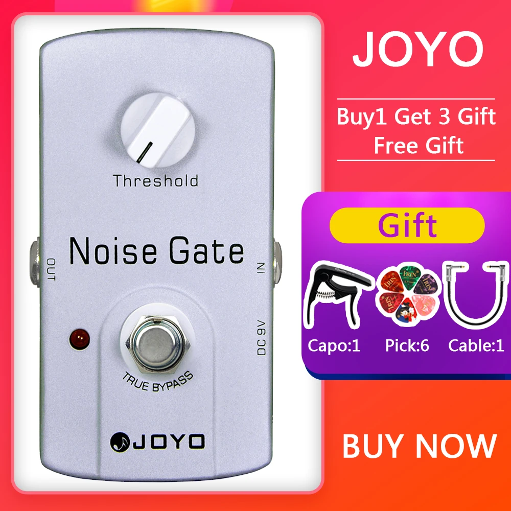 

JOYO Guitar Effect Pedal JF-31 NOISE GATE Pedal Effect Reduces Extra Noise From Signal Effect Pedal Electric Guitar True Bypass