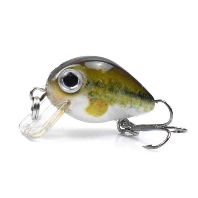 CCLTBA  Hot Sale Mini Crankbait Wobblers Floating Hard Artificial Baits Minnow for Bass Pesca Carp Perch Fishing Lures Tackle CC28-05