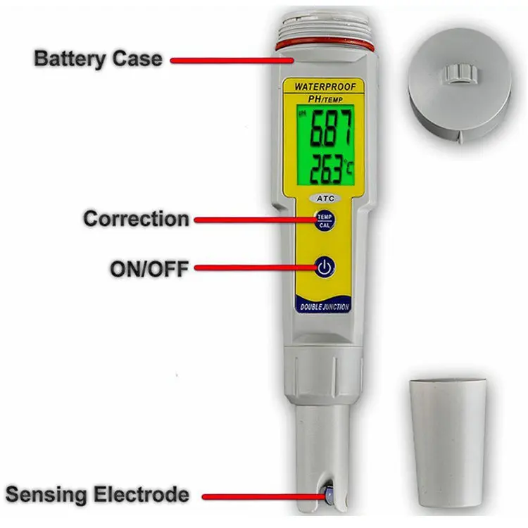 PH Mètre Ph-618 portable ph stylo numérique compteur correction