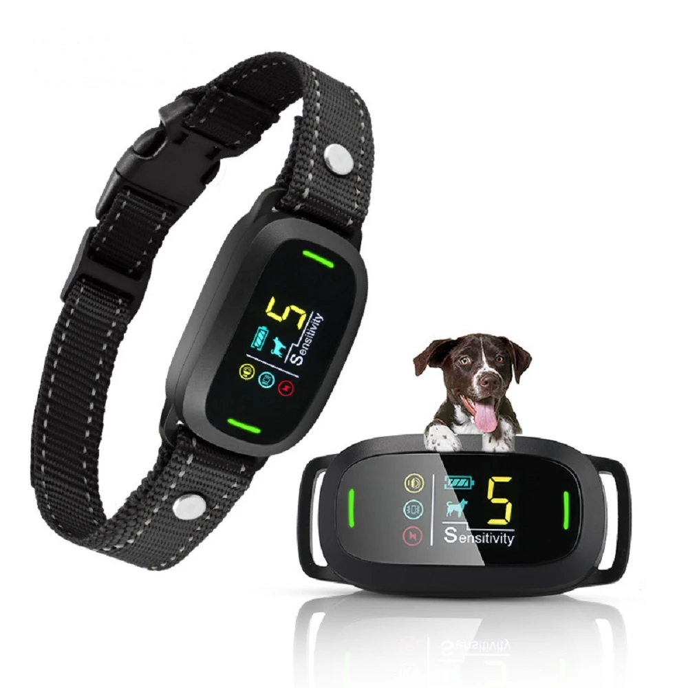 Omdat lunch antwoord Dog Training Stop Barking Collar Met Lcd scherm Barking Controle  Elektrische Shock Trillen Pieptoon Oplaadbare Halsband Voor Honden| | -  AliExpress