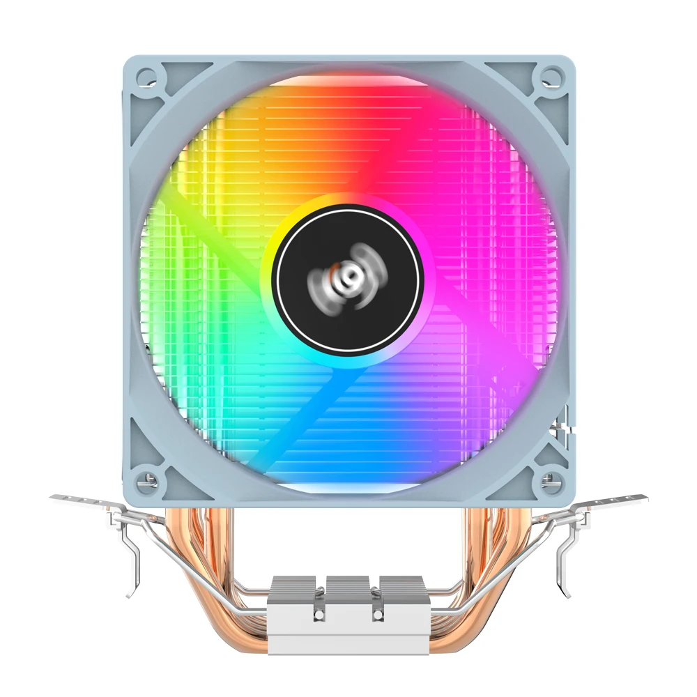 CPU Cooler Aigo 2 4 6 Heat Pipes PC Radiator Cooling 3PIN PWM Silent Rgb Fan Intel 1700 1150 1155 1156 1366 AM2/AM3/AM4 AMD
