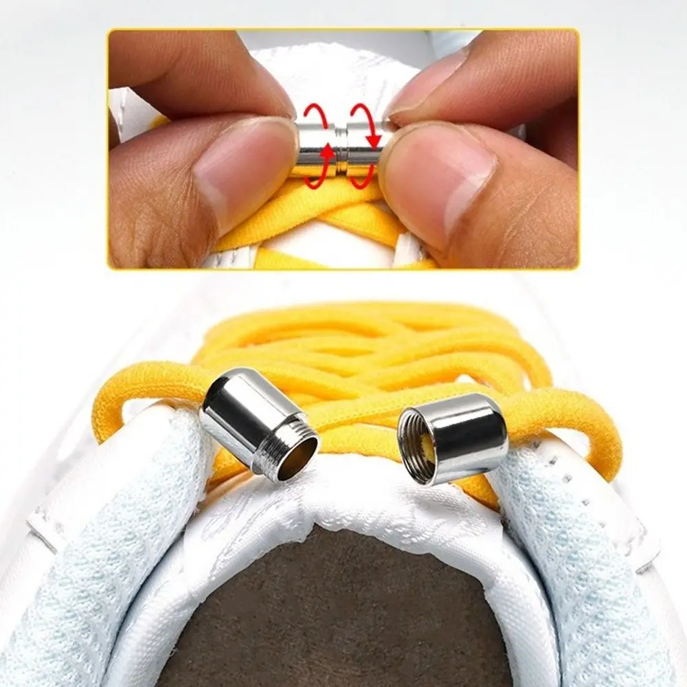 Einfach zu Tragende Halbkreisförmige Schnürsenkel ohne Binden mit Metallverschluss, Verstellbare Elastische Schnürsenkel in Einheitsgröße, Schuhzubehör – Detail 8