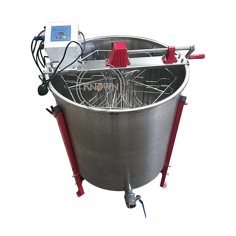 Three Use 6 Frames Electric Manual 12V Honey Extractor Beekeeping Extracting Machine For Remote Area