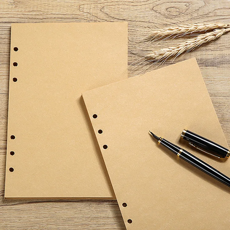 A5 A6 A7 Craft Loose Leaf Notebook Refill Spiral Binder Inner Page Line Blank craft Grid Inside Paper Stationery