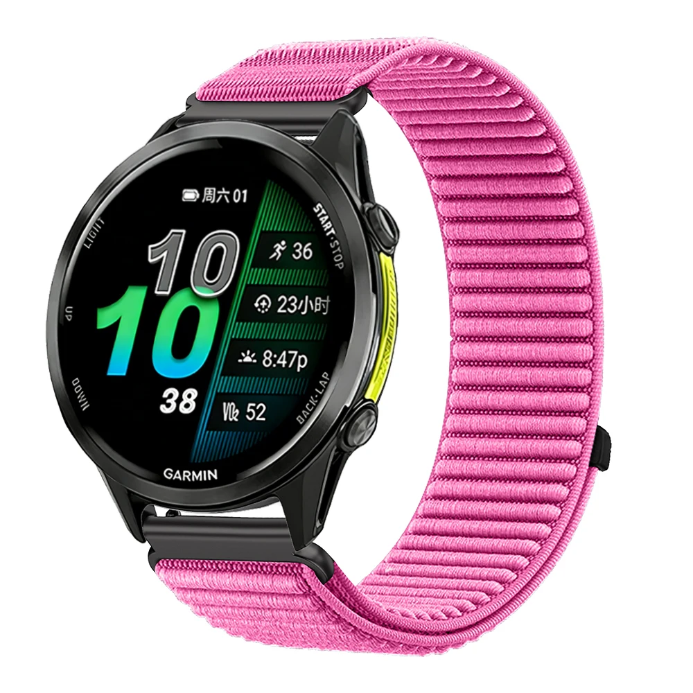 Nylon Loop Watch Strap Band – Adjustable Wristband Bracelet, 20mm/22mm Width