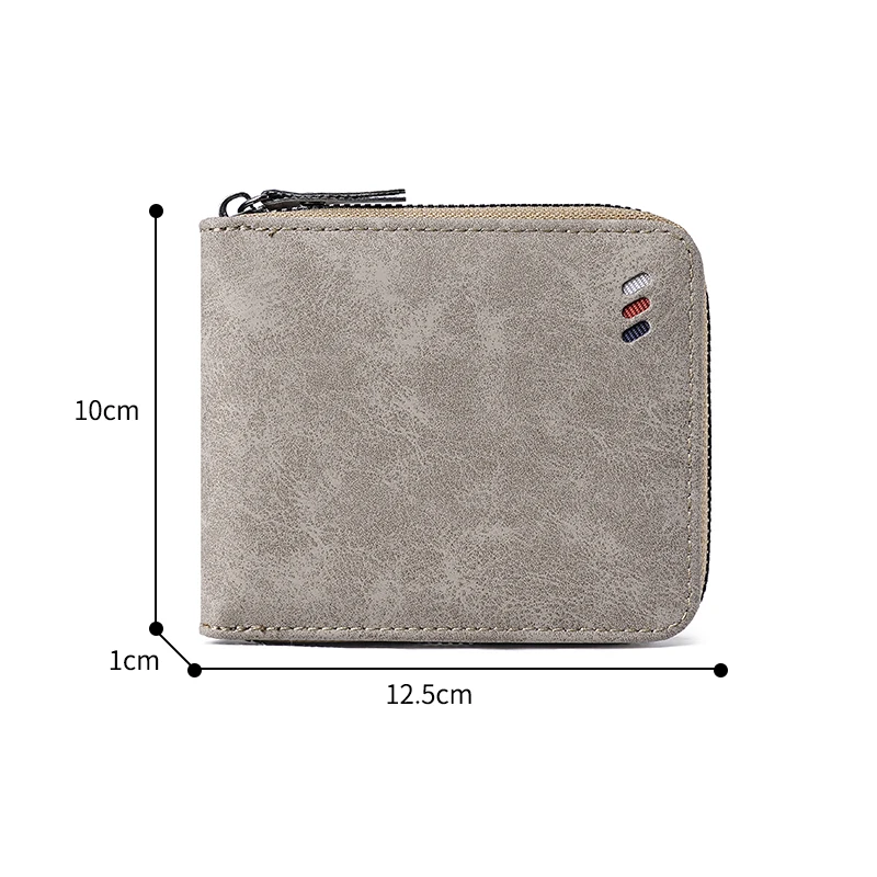 High-Capacity Men's Wallet - Multi-Card Organizer with Advanced Security Features
