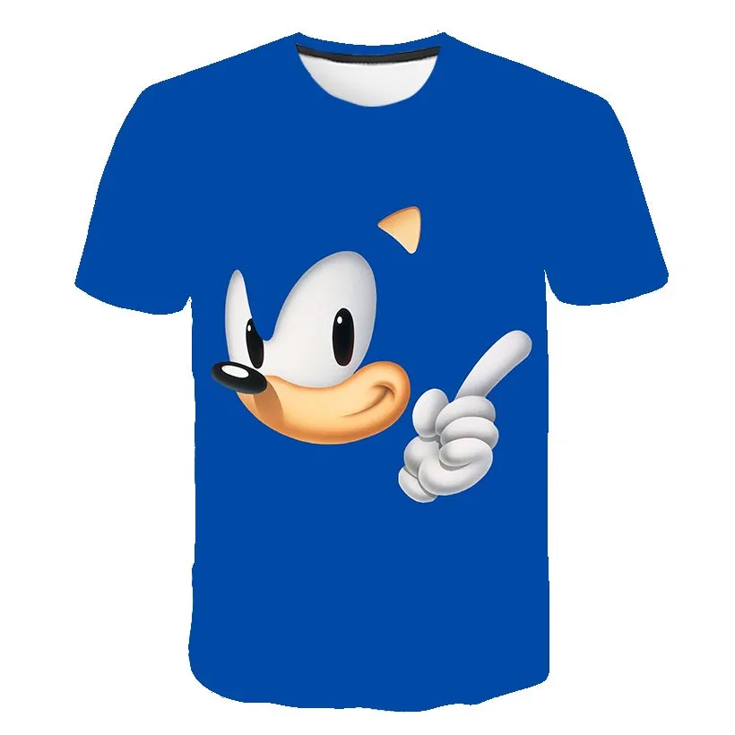 Sonic 3D T Shirt boys girls Children Summer Fashion Short Sleeve Printed Anime T-Shirt Cool Tops Tees Boy Girl Kids Clothing roblox t shirt