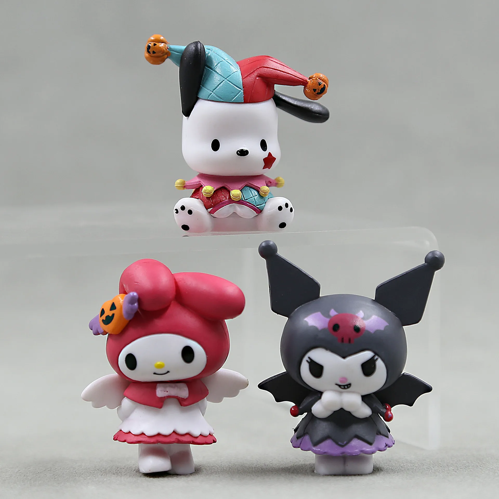 

Кавайная фигурка Sanrio на Хэллоуин My Melody Kuromi Serises аниме, фигурки, игрушки, модель куклы, декоративное украшение, подарки на Хэллоуин