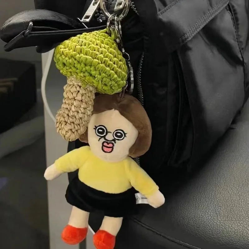 15cm Cute Bbang Bbang Plush Keychain Yuzhi Soft Toy Pendant