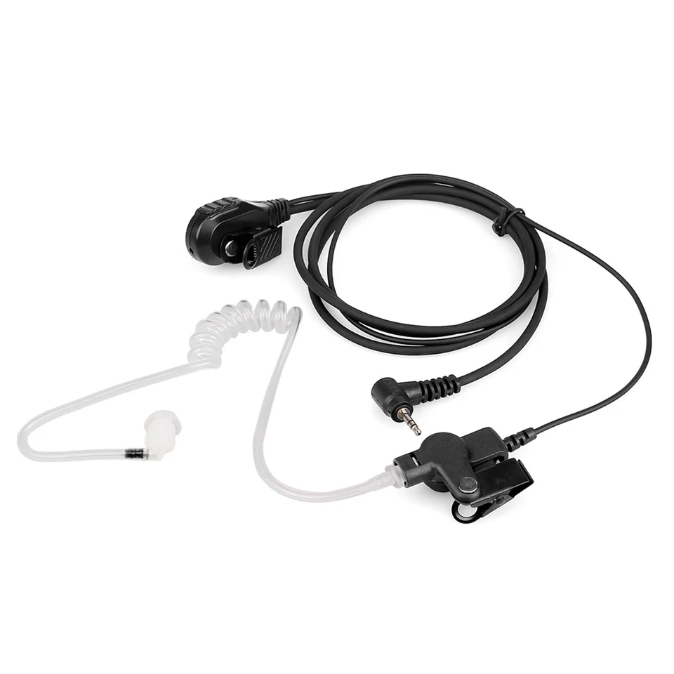 EA101M RT45 Walkie Talkie Headset 2pcs 1Pin Air Acoustic Tube Radio Earpiece VOX