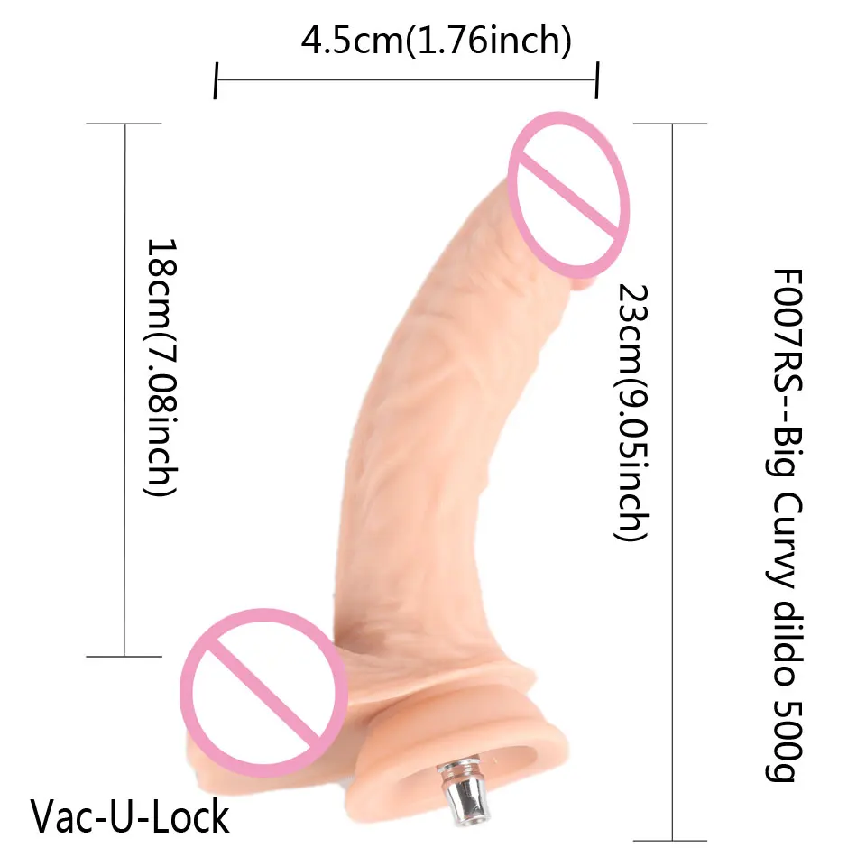 Flesh Quick Lock Sex Machine Dildo Attachments 13 Types sex toy