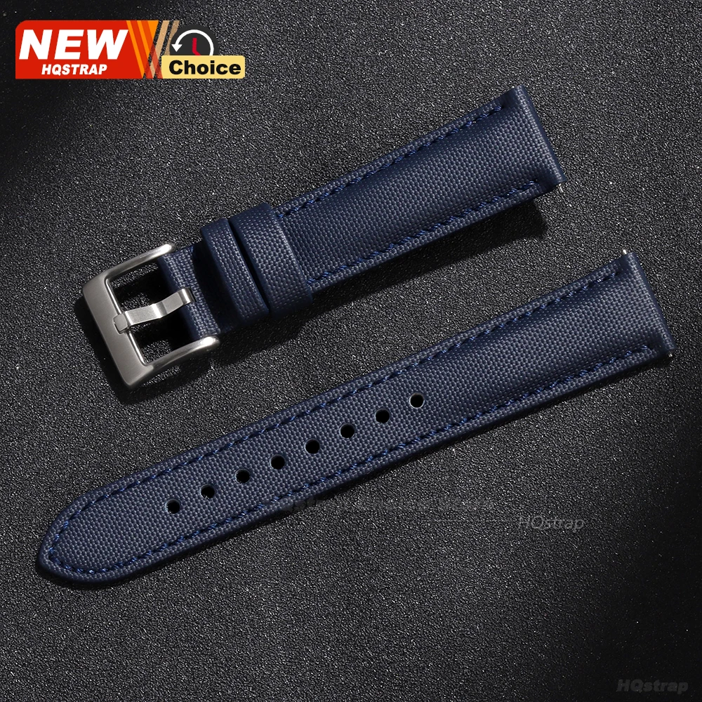 Versatile Canvas Nylon Waterproof Smart Watch Strap in Various Sizes