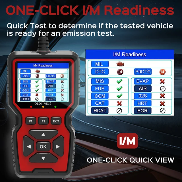 OBD2 Scanner Live Data Professional Mechanic OBDII Diagnostic Code Reader Tool for Check Engine Light 5