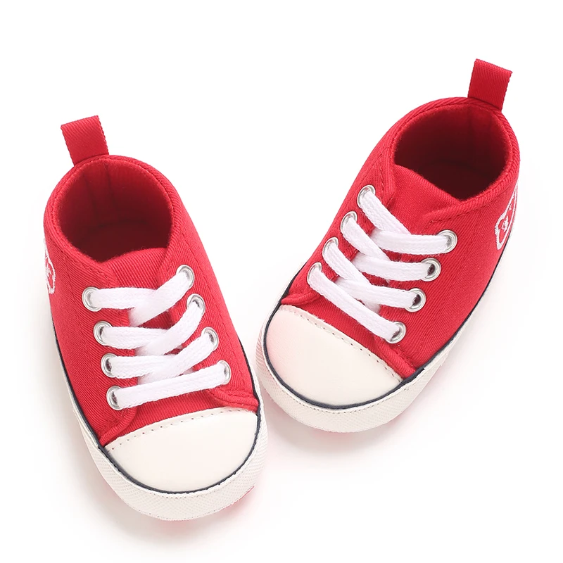 Frühlings- und Herbststil, 0–1 Jahre alt, mehrfarbige Segeltuchschuhe, Baby-Wanderschuhe, Babyschuhe, rutschfeste Schuhe mit weichen Sohlen – Detail 19