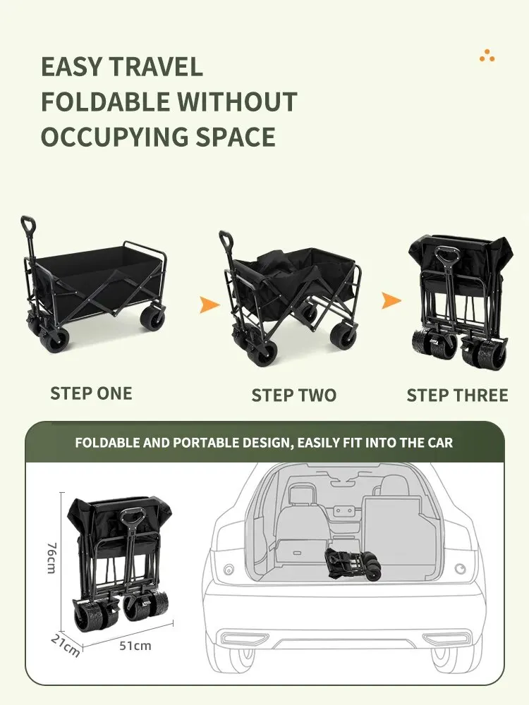 Foldable Camping Cart & Table 2in1 - Image 6