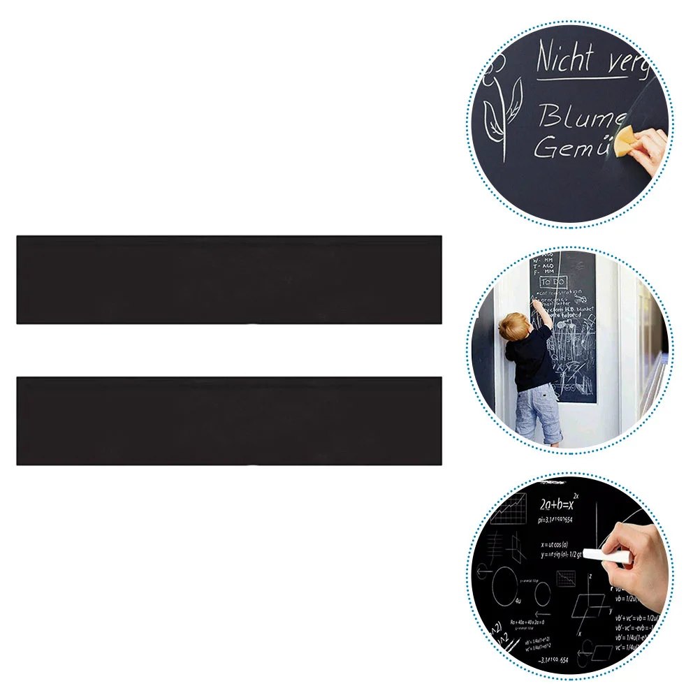 

2 Rolls Wall Sticker Child Removable Stickers Kids DIY Blackboard Pvc Chalkboard