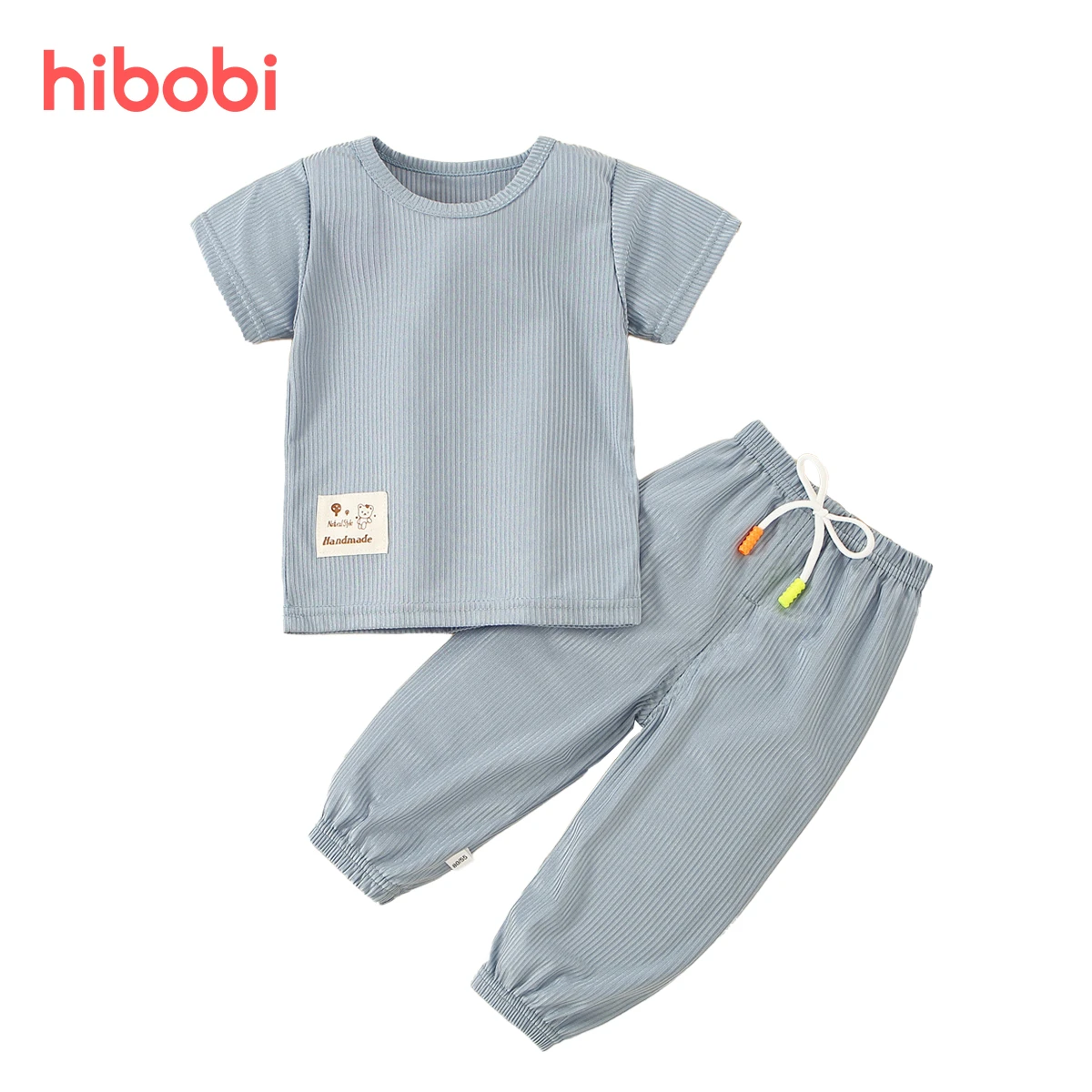 Hibobi Fashion Baby Clothes Set Summer Toddler Baby Boy Girl Casual Tops + Loose Trouser 2pcs Newborn Baby Boy Clothing Outfits baby essentials clothing sets
