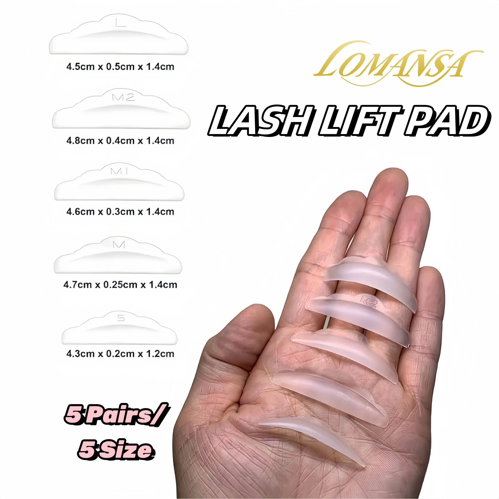 로만사 NEW 재사용 가능 속눈썹 리프트 패드 로드 실리콘 속눈썹 펌 컬러 및 Y자형 속눈썹 브러쉬 펌 컬러 메이크업 도구