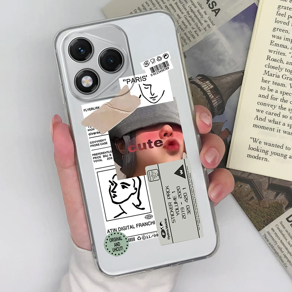 Transparent Butterfly Soft Silicone Protective Phone Case - Anti-Drop Cover