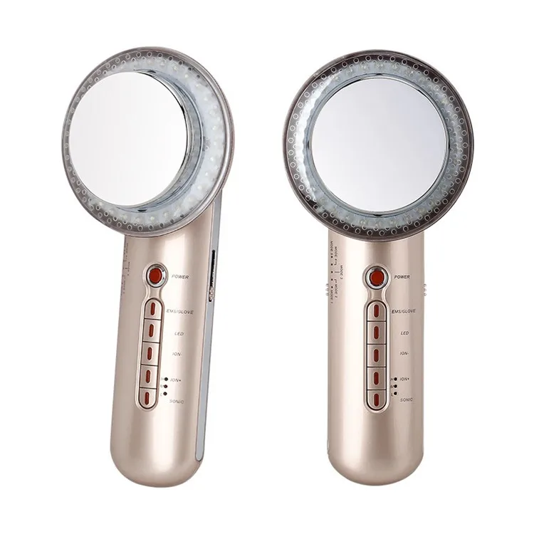 

Multifunctional facial beauty skin care cleaning ultrasonic LED massage machine