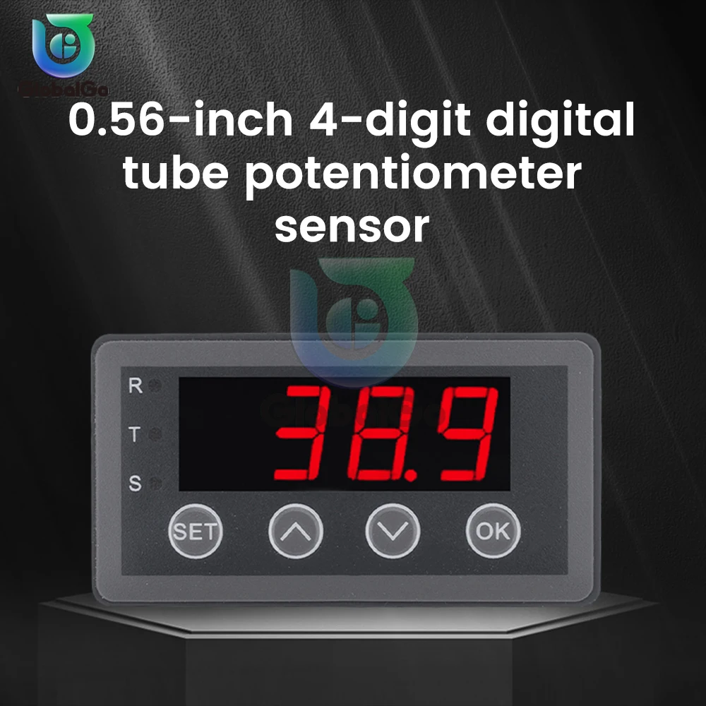 

Digital Display Potentiometer Type Sensor For Resistance Ruler Resistance Type Angle Sensor DC 6~25V 0~40mA/DC 8~25V 0~50mA