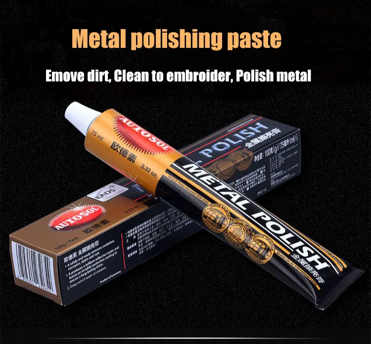 

Metal Polishing Agent Cream Knife Machine Polishing Wax For Stainless Steel For The Gold jewelry Watch Or Metal Faucet 50g