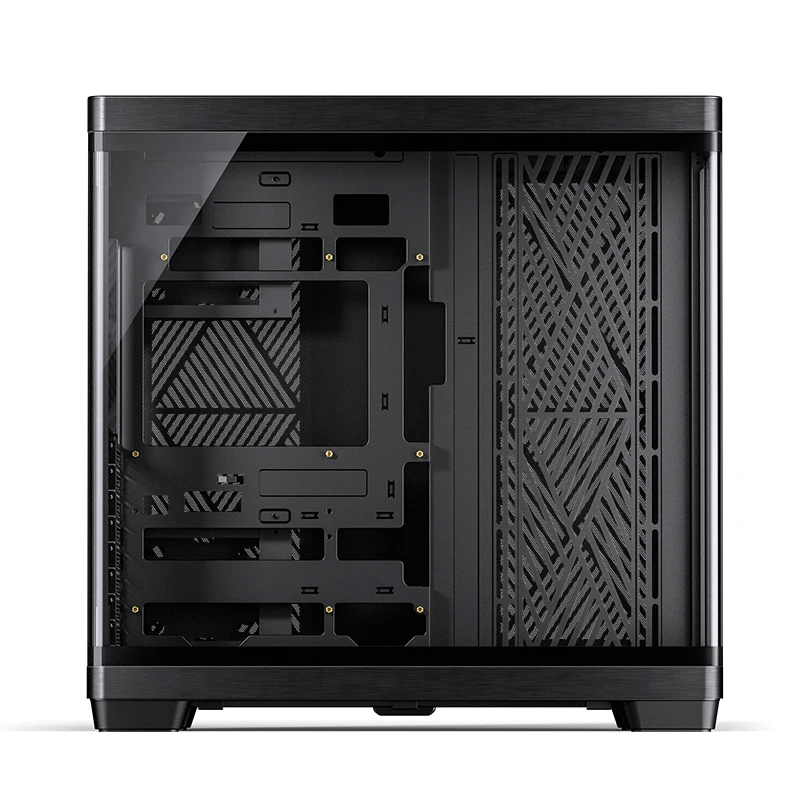 JONSBO TK-4 ATX 섀시 알루미늄 합금 프레임 블랙 하이퍼볼로이드 시뷰 섀시는 360도 수냉 시스템을 지원합니다. 블랙