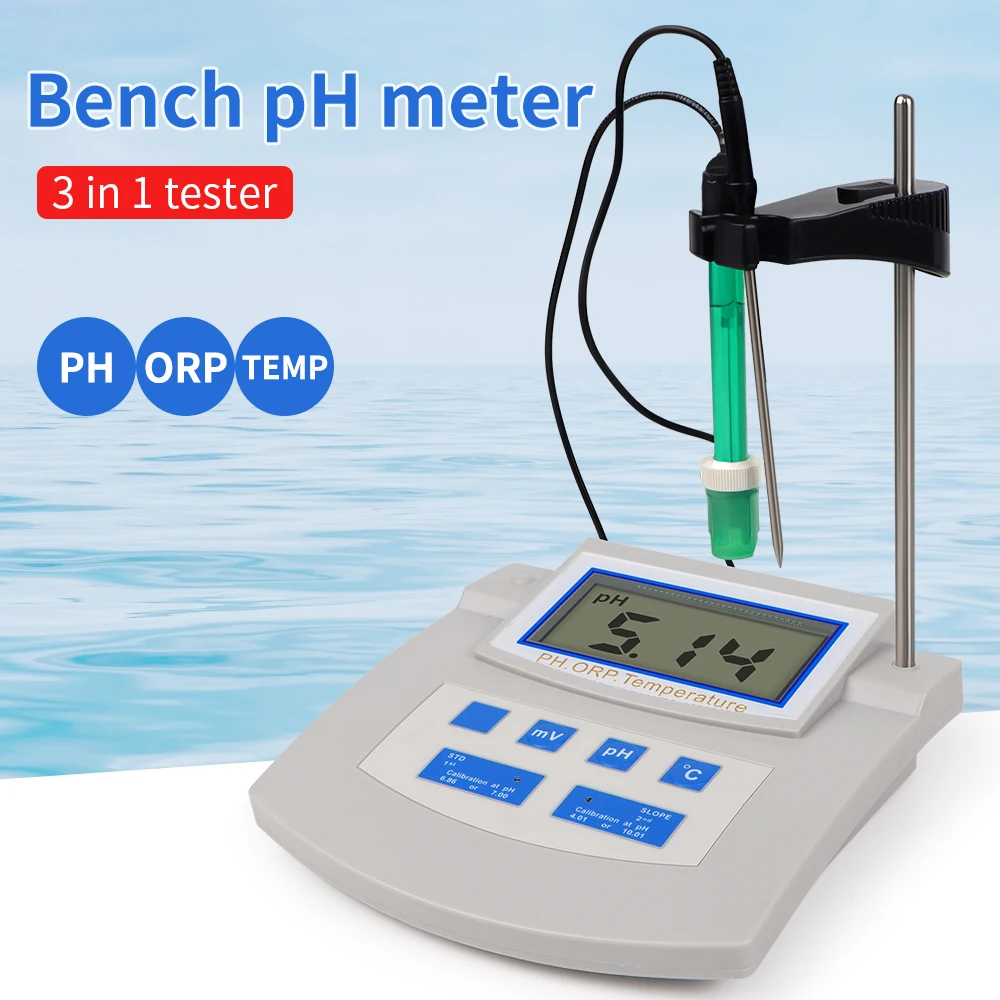Bench PH Meter 3-in-1 PH/ORP/Temperature Meter for Aquaculture