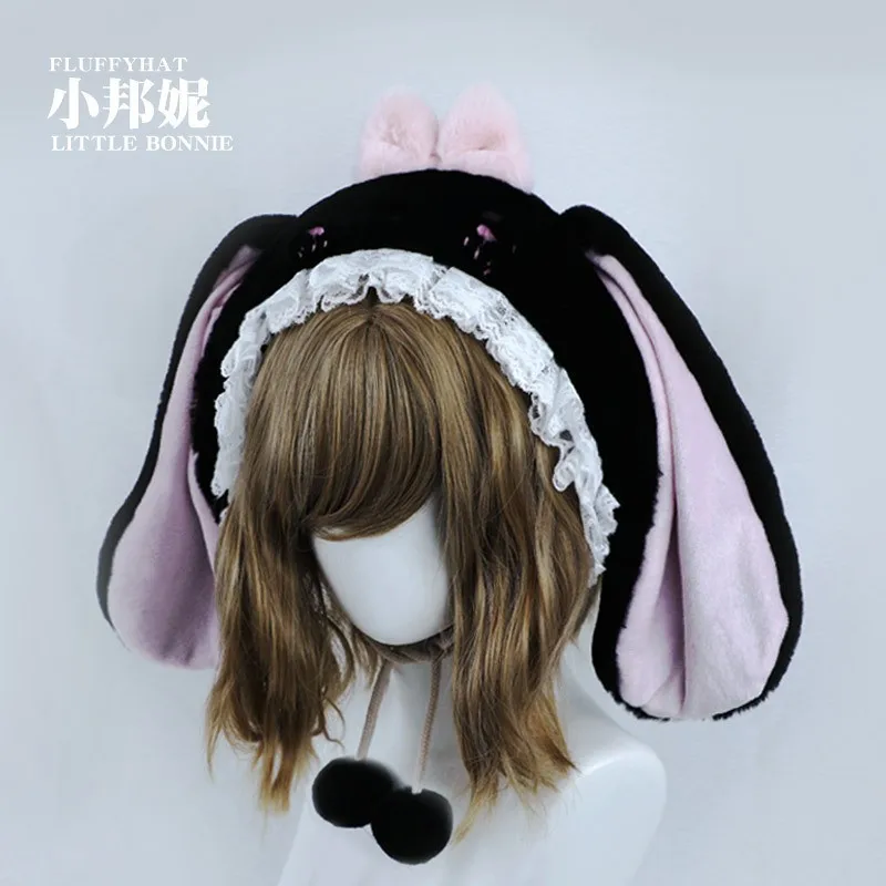 

Kawaii Rabbit Eras Headband Anime Rabbit Bunny Ears Hat JK Girl Halloween Party Cosplay Props Plush Rabbit Cosplay Accessories