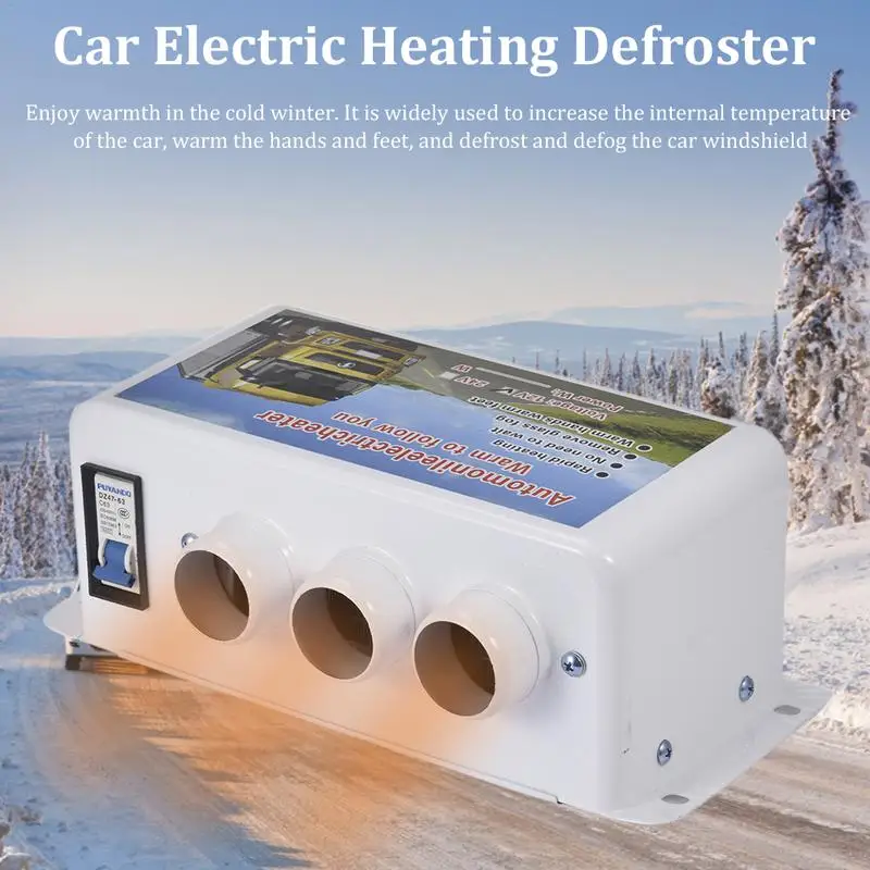 

12V/ 24V 3 Hole Portable Car Vehicle Heating Cooling Heater Defroster Demister For RV Boats Motorhome Trucks Trailer Dropship