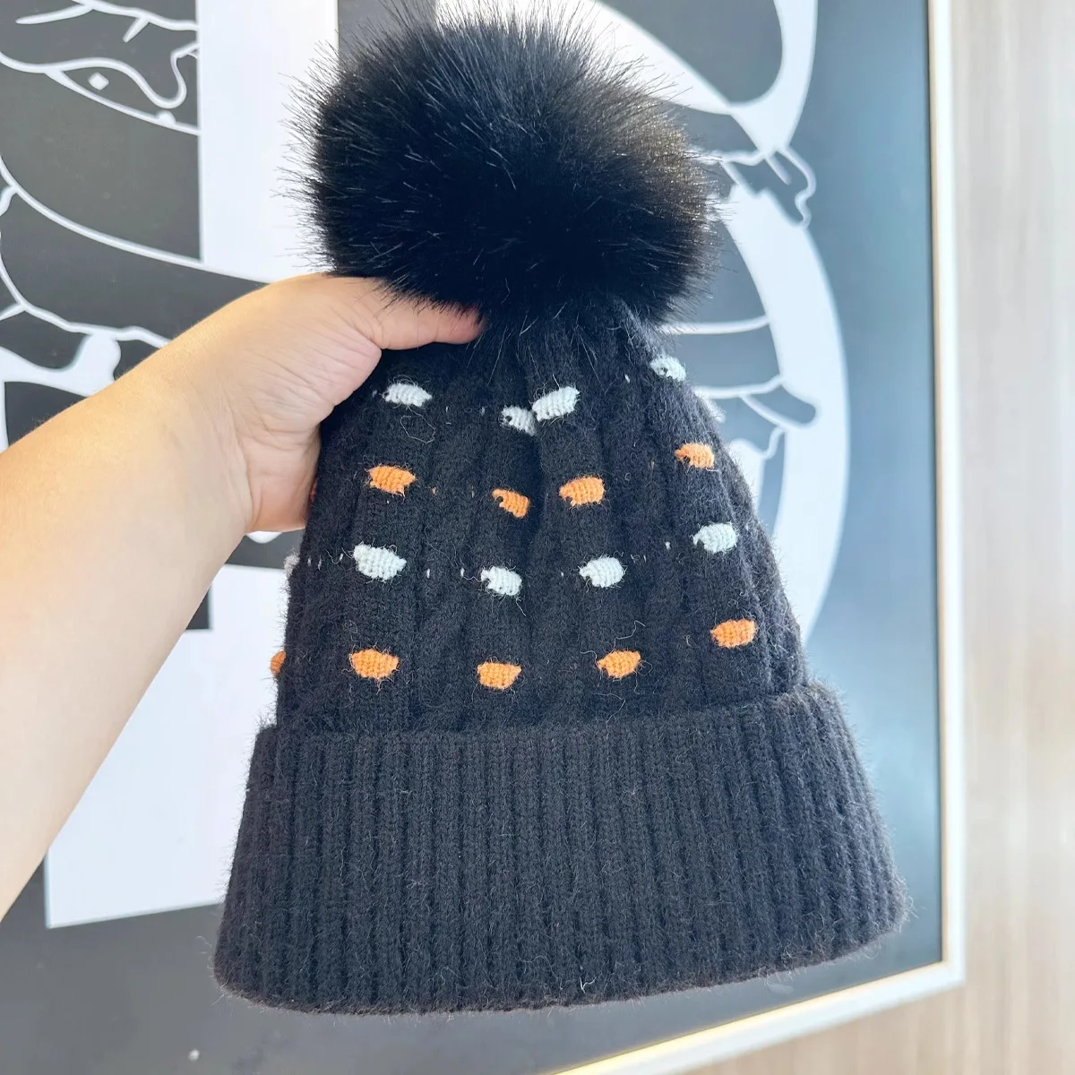 Winter Warme Beanie-Mütze für Damen, Verdickte Kälteschutz-Strickmütze für Outdoor-Sport, Radfahren, Skifahren, Pullover-Hüte und Bonnets für Frauen – Detail 10