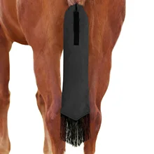 Bolsa de cola de caballo antisuciedad, Protector duradero de cola de caballo trenzada de animales, envolturas de aseo, funda protectora