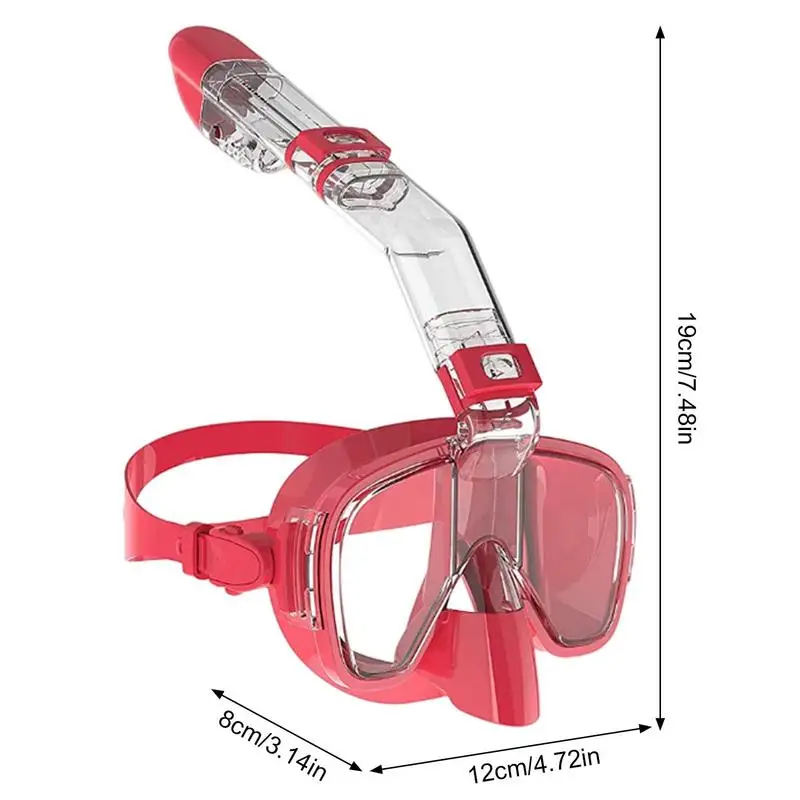 Adult Snorkeling Set Full Dry Top Snorkel Diving Masque Anti-Fog Tempered Glass Scuba Silicone Snorkeling Equipment Adults