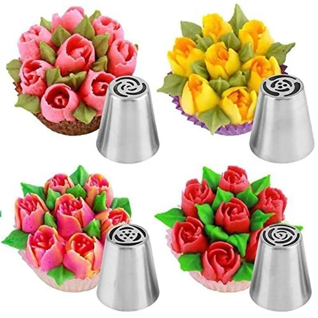 27PCS Cake Decorating Mouth Kit Stainless Steel Cake Cream Icing Piping Nozzles Pastry Bags Cupcake Decorating Baking Tools 4
