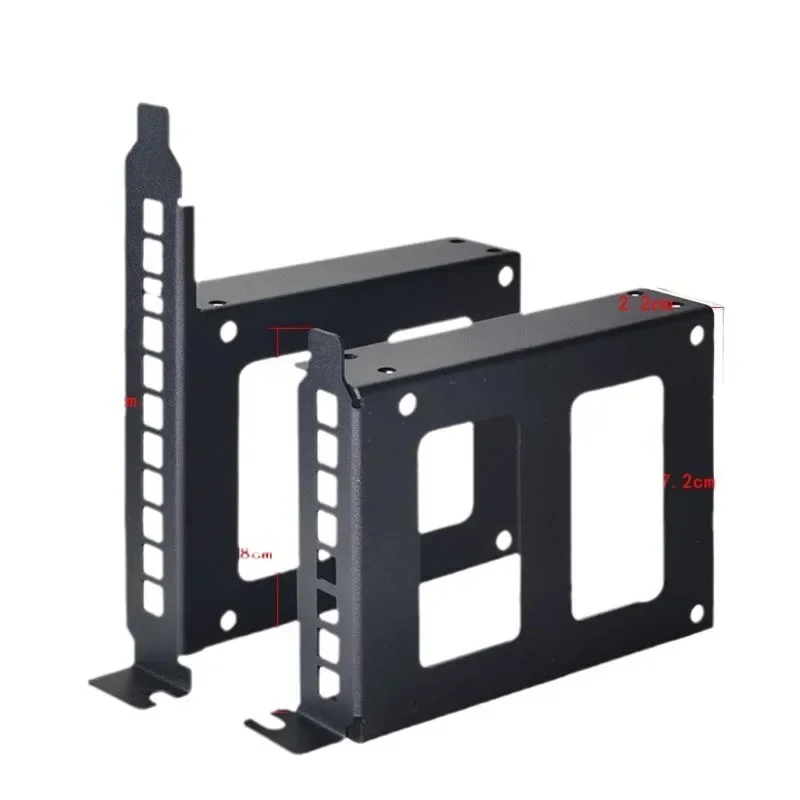Hard Disk Mounting Bracket Computer Case PCI Graphics Card Hard Drive Bracket 2.5-inch Mechanical Solid State Drive Bracket Expansion Metal Shelf