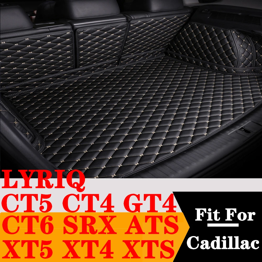 

Custom Full Set Car Trunk Mat For Cadillac XT5 XT4 XTS CT6 SRX ATS CT5 CT4 GT4 LYRIQ Rear Cargo Liner Tail Boot Tray luggage Pad