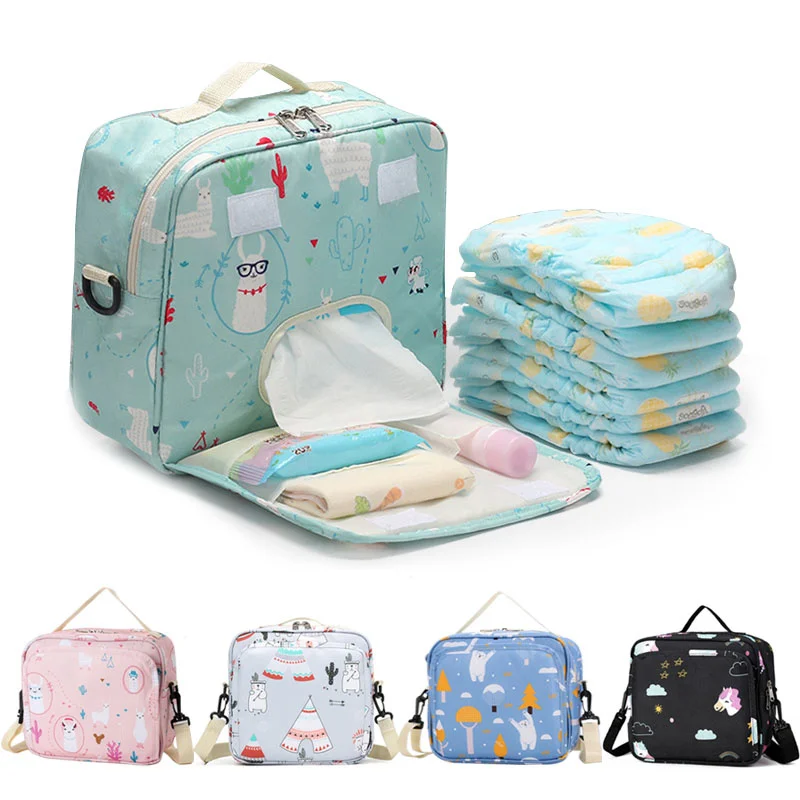 

for Maternity Bag Bags Baby Diaper Disposable Reusable Fashion Prints Wet Diaper Bag Double Handle Wetbags Backpack Diaper Bag