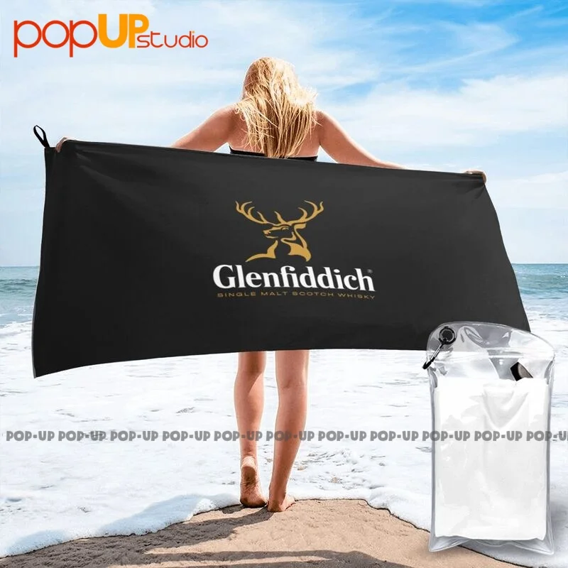 Glenfiddich Single Malt 1887 Scotch Whisky Alcohol Quick Dry Towel Soft Custom Non-Linting Sports Towel