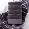 70x140cm pure Cotton Absorbent Large Size bath towelStriped Solid Color Soft  Comfortable adult Bathroom Towel Towel Hotel Towel 3