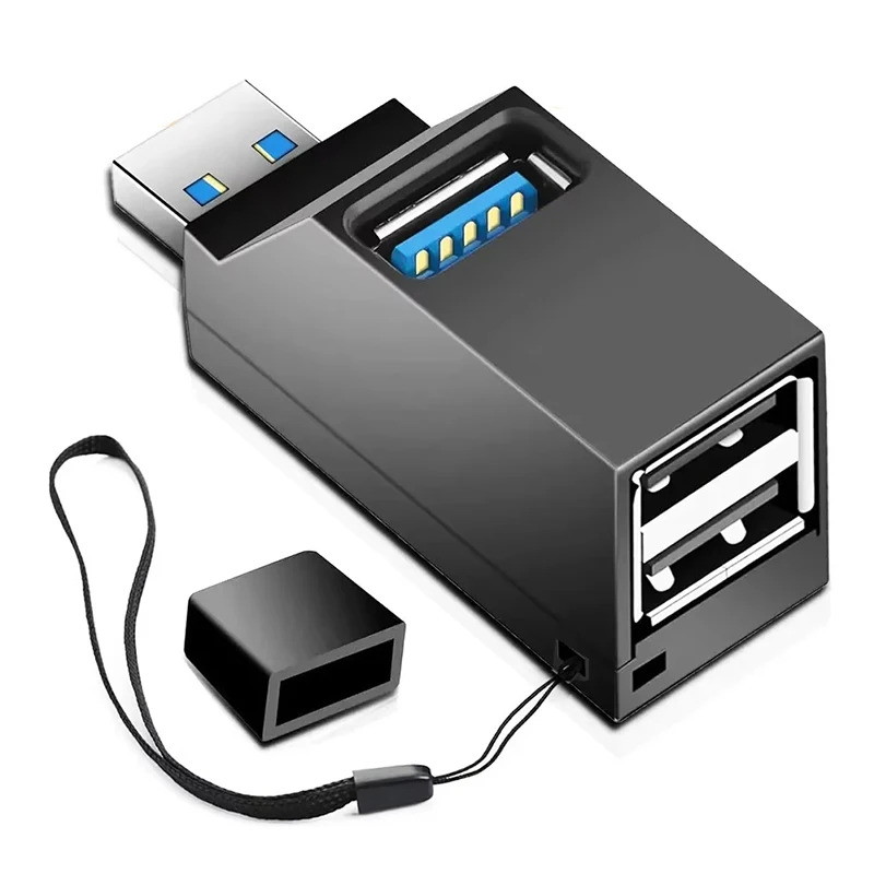 High-Speed USB Hub Adapter with 3-Port Expansion