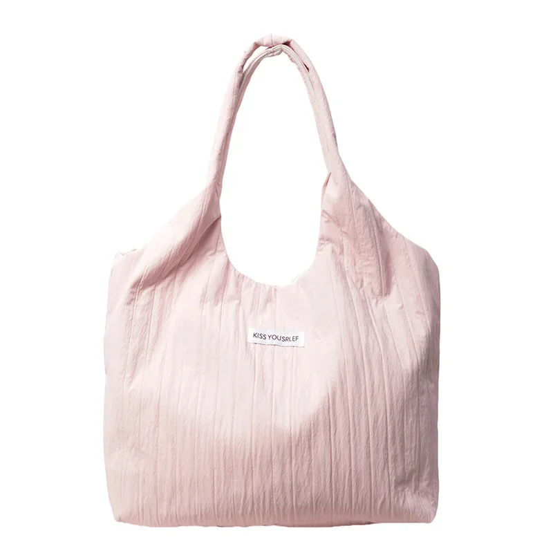 thumbnail image 1 of Bolso de mano coreano de gran capacidad, bolso de tela con textura de verano, bolso de hombro informal versátil y a la moda para mujer, 1 of 5